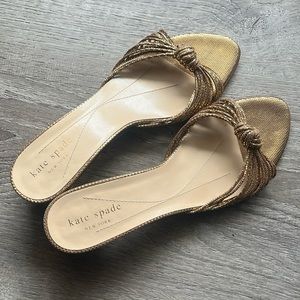Gold Authentic Kate Spade Sandals